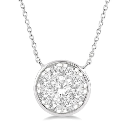Lovebright Bezel Diamond Necklace