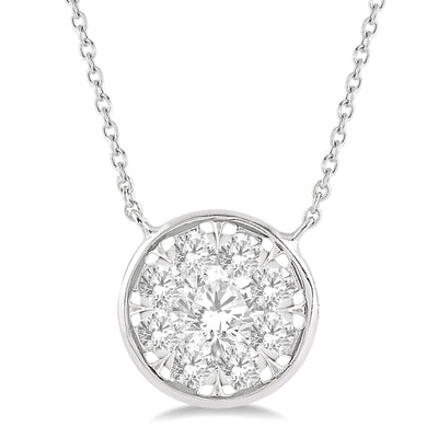 Lovebright Bezel Diamond Necklace