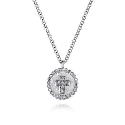 Bujukan Sterling Silver Cross Medallion Pendant