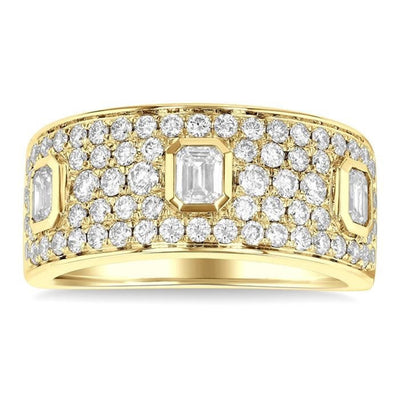 Wide Diamond Fashion Ring