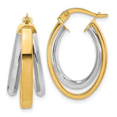 Oval Hoop Earrings