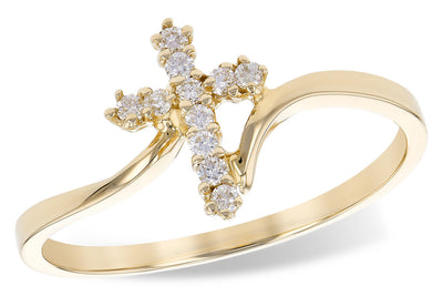 Diamond Cross Fashion Ring