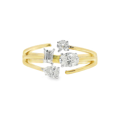 Mixed-Shape Diamond Fashion Ring