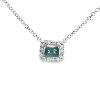 Sapphire & Diamond Necklace