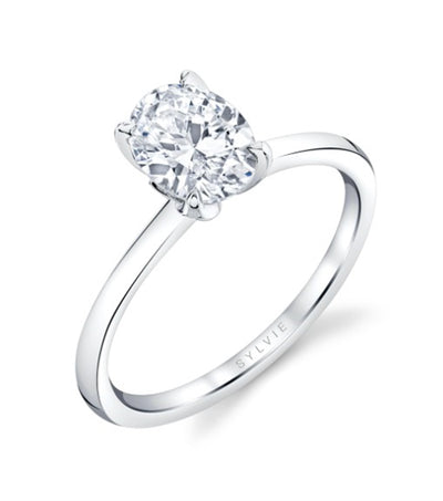Oval Diamond Solitaire Engagement Ring
