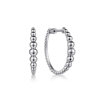 Bujukan Sterling Silver Hoop Earrings