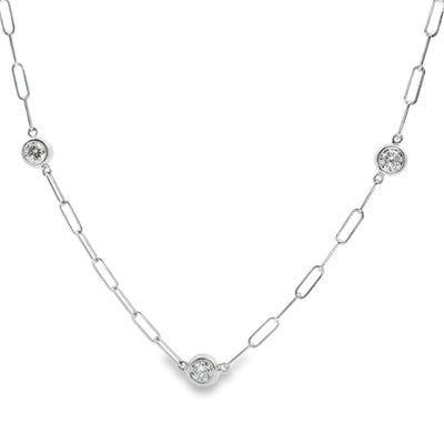 Diamond Station Necklace