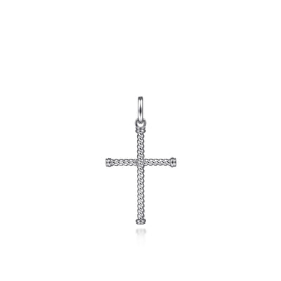 Sterling Silver Twisted Cross Pendant