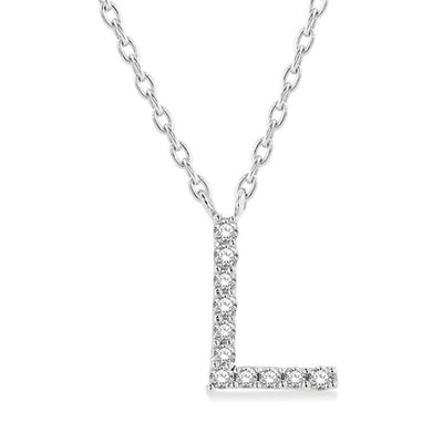 Block Initial Necklace