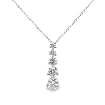 Diamond Vertical Drop Pendant