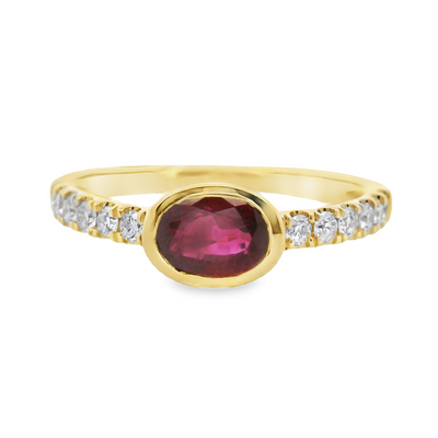 Ruby & Diamond Fashion Ring
