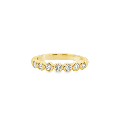 Diamond Bezel Anniversary Ring