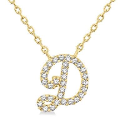 Script Initial Necklace