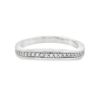 Curved Diamond Wedding Ring