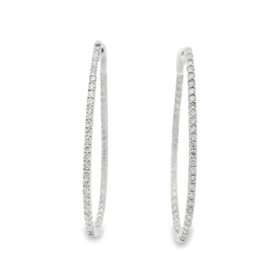 Inside-Out Diamond Hoop Earrings