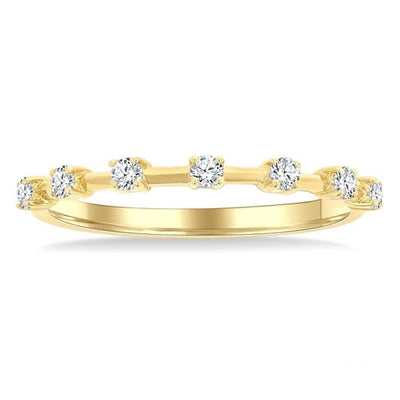 Station Diamond Stackable Ring