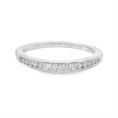 Diamond Straight Band Wedding Ring