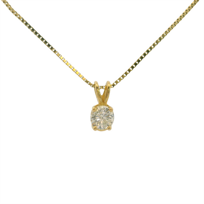 Classic Solitaire Pendant