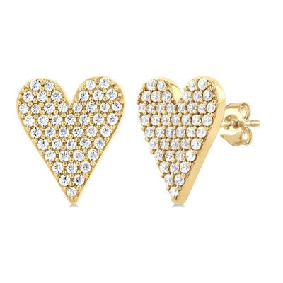 Heart Shape Diamond Earrings