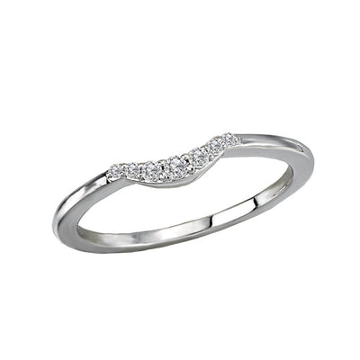Curved Diamond Wedding Ring