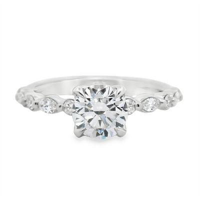 Miosogno Round Diamond Engagement Ring