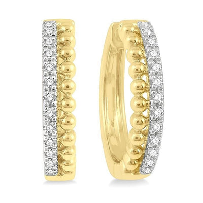Diamond Hoop Earrings