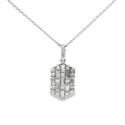 Honeycomb Diamond Pendant
