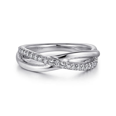 Sterling Silver White Sapphire Fashion Ring