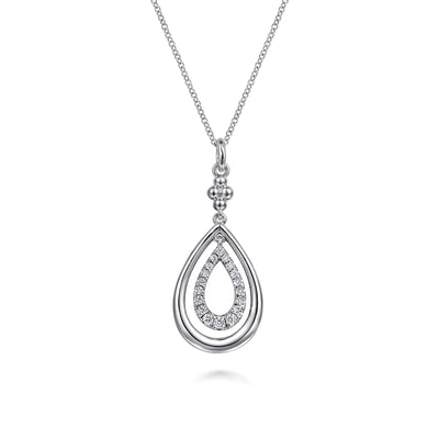 Bujukan Sterling Silver White Sapphire Pendant