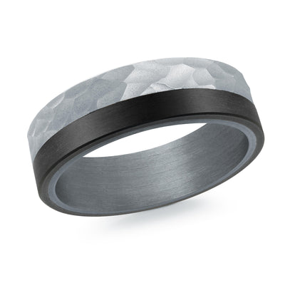 Men's Tantalum & Carbon Fiber Wedding Ring
