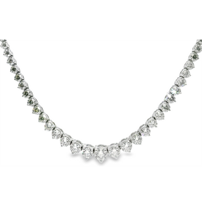 Graduated Diamond Tennis Necklace