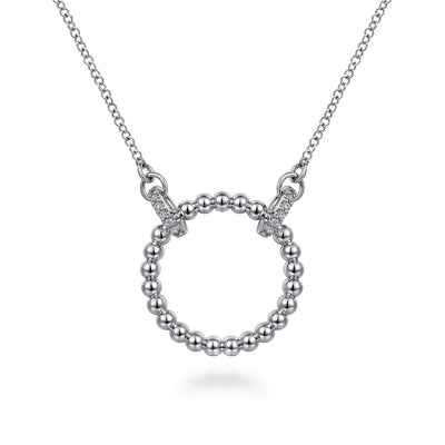 Bujukan Sterling Silver Circle Necklace
