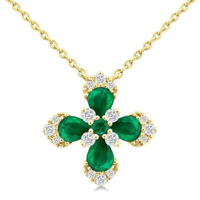 Emerald & Diamond Necklace