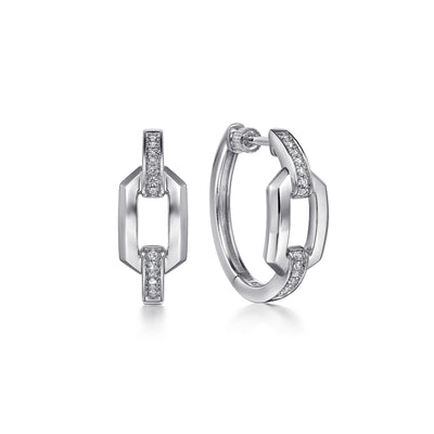 Sterling Silver Huggie Hoop Earrings