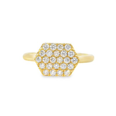 Honeycomb Diamond Fashion Ring