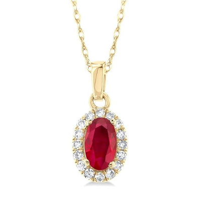 Ruby & Diamond Pendant