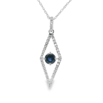 Sapphire & Diamond Pendant