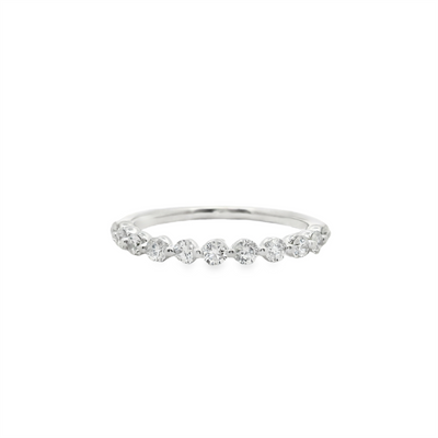 Diamond Single Shared Prong Anniversary Ring