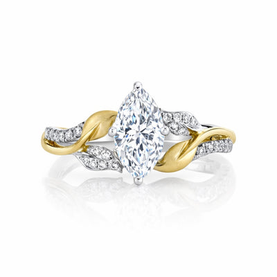 Marquise Diamond Nature-inspired Engagement Ring