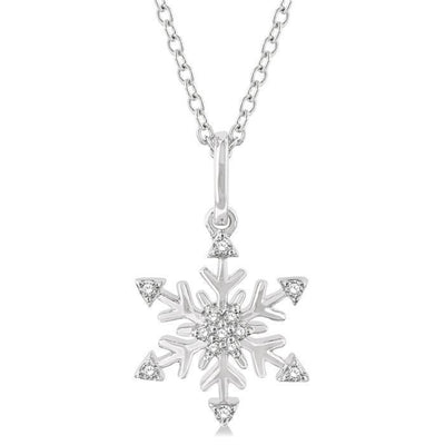 Diamond Snowflake Pendant