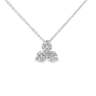 Three-Stone Diamond Pendant