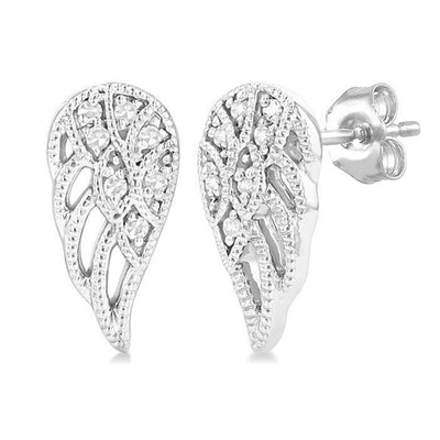 Petite Angel Wing Stud Earrings