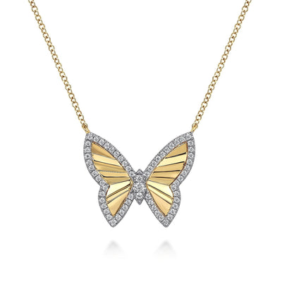 Diamond Butterfly Necklace