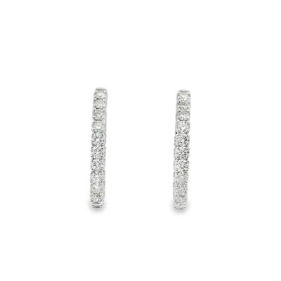 Inside-Out Diamond Hoop Earrings