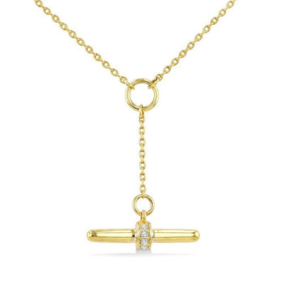 Diamond T-Bar Necklace