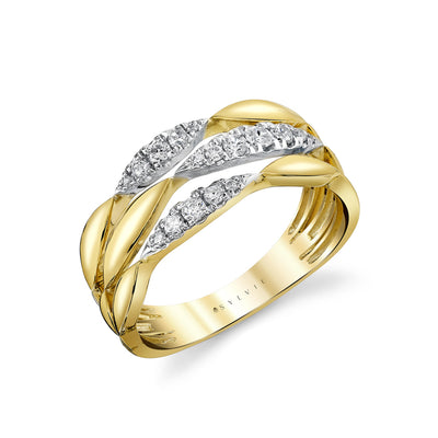 Two-Tone Diamond Fashion Ring