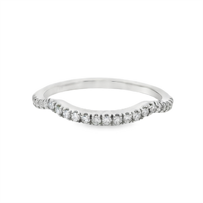 Diamond Contour Wedding Ring