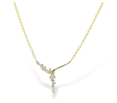 Mixed Shape Diamond Necklace