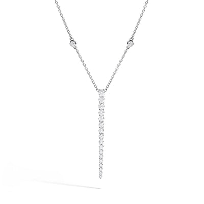 Diamond Vertical Bar Necklace