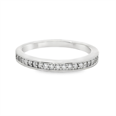 Diamond Straight Band Wedding Ring